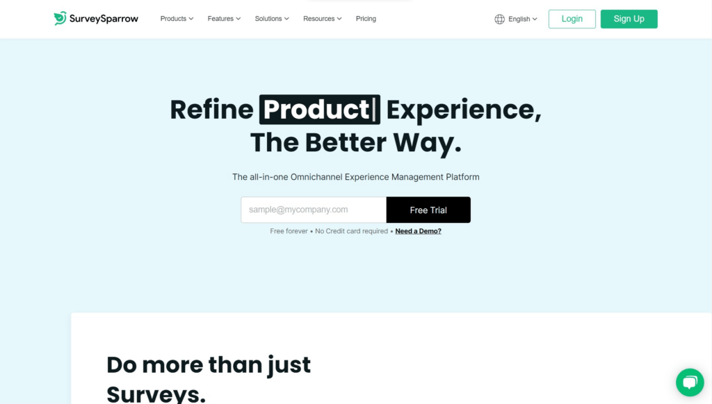 Market Research Software 4- SurveySparrow